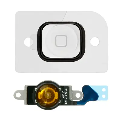 Glavni gumb Home s prikljucnim kablom str. Apple iPhone 5 - bel