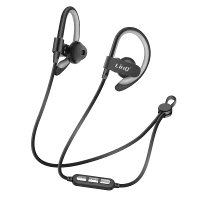 LinQ Sport Bluetooth slušalke, crne, domet 40 m - ovratni trak