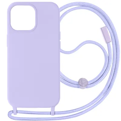 iPhone 15 Pro Max Semi-Rigid Cord Case, serija Corda - vijolicna