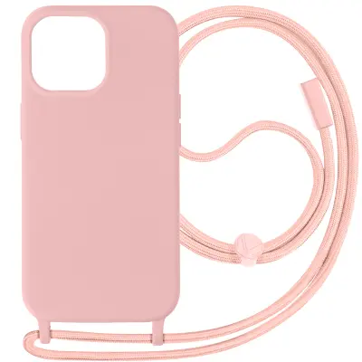 iPhone 15 Pro Semi-Rigid Cord Case, serija Corda - roza