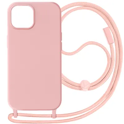 iPhone 15 Semi-Rigid Cord Case, serija Corda - roza