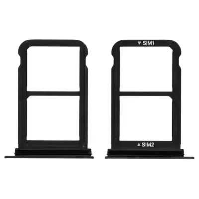 Nadomestni pladenj za dvojno kartico Nano SIM - crn str. Huawei P20 Pro