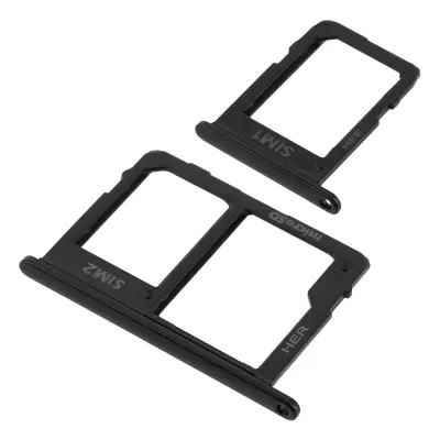 2x kartica Nano SIM in adapterski pladenj za kartico Micro-SD Nadomestna kartica Nano SIM - crna str. Samsung Galaxy J6