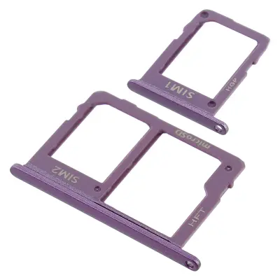 2x kartica Nano SIM in adapterski pladenj za kartico Micro-SD Nadomestna kartica Nano SIM - vijolicna str. Samsung Galaxy J6