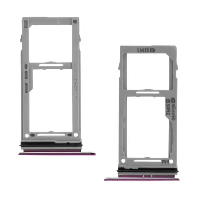 Nadomestni adapterski pladenj za kartico Nano SIM in kartico Micro-SD - kovinsko vijolicen str. Samsung Galaxy S9
