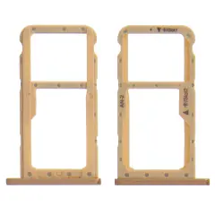 Nadomestni adapterski pladenj za kartico Nano SIM in kartico Micro-SD - zlata str. Huawei P20 Lite