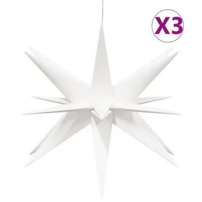 vidaXL Božične svetilke LED 3 kosi zložljive bele 43 cm