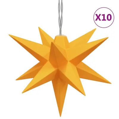 vidaXL Božična svetilka 10 LED rumena 10 cm