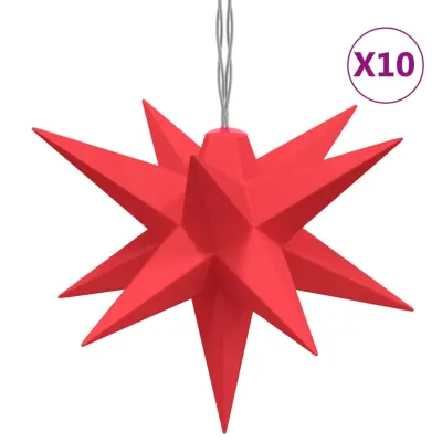 vidaXL Božična svetilka 10 LED rdeča 10 cm