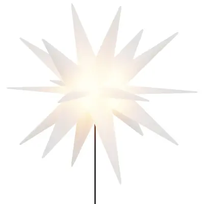 vidaXL Božična svetilka s talno konico LED zložljiva bela 57 cm