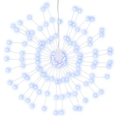 vidaXL Božična zvezdna lučka 140 LED hladno bela 17 cm