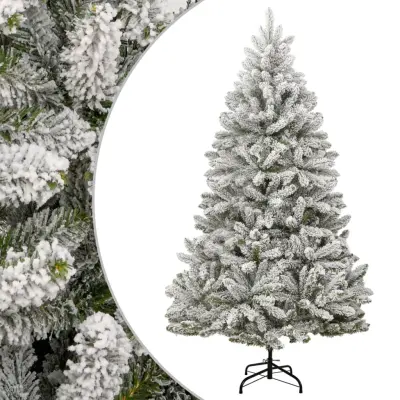 vidaXL Umetna novoletna jelka s snegom 270 cm