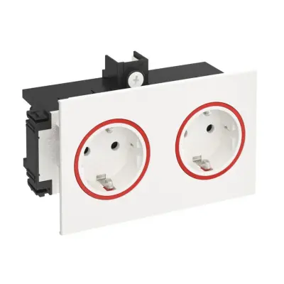 Rehau vtičnica 2-kanalna BRK 2STD rws/rt