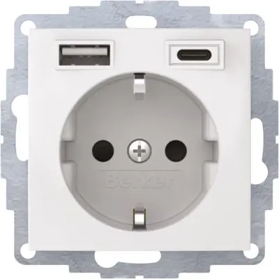 Berker SCHUKO/USB vtičnica 48048989