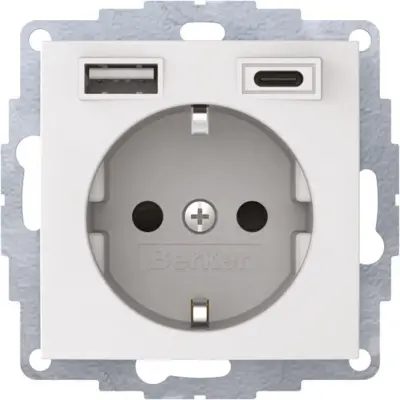 Berker SCHUKO/USB vtičnica 48041909