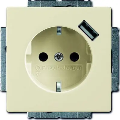 Busch-Jaeger Schuko/USB vtičnica 20 EUCBUSB-82