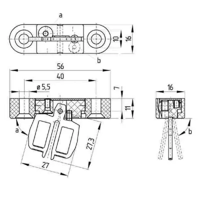 Schmersalov aktuator, premični AZ 15/16-B6