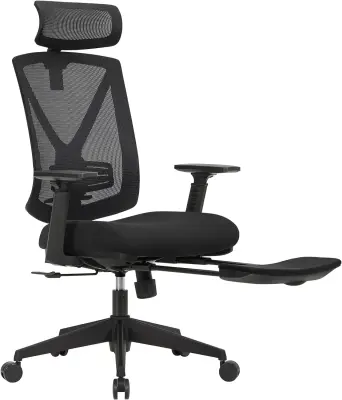 SONGMICS pisarniški stol, črn, OBN61BKV1