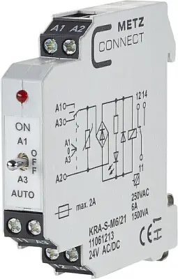 Metz Connect priključni modul KRAS-M6/21 24AC/DC