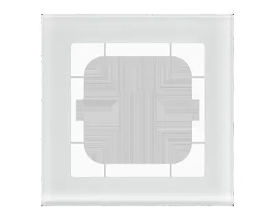 MDT technologies Stekleni okvir z enojnim preklopom ws BE-GTR163W.01