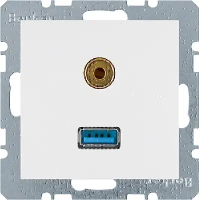 Vtičnica Berker USB/3,5 mm avdio 3315391909