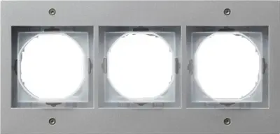 Gira okvir za pokrov 3f.aluminij 021365