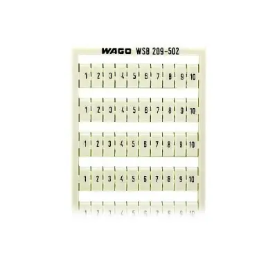 5 kosov. WAGO GmbH & Co. KG Sistem za označevanje WSB 209-502
