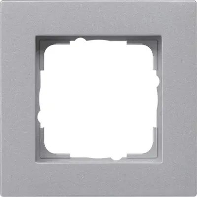 Pokrivni okvir Gira, 1 vtič, aluminij 0211255