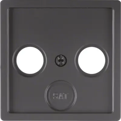 Berker Centre plate anth/sa 12036086