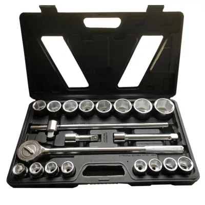 Komplet račne 20 delni set 3/4″ – 6 kotne vtičnice 19-50mm