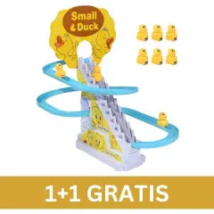 Igrača račka pleza po stopnicah račka (vsebuje 9 račk) 1+1 GRATIS