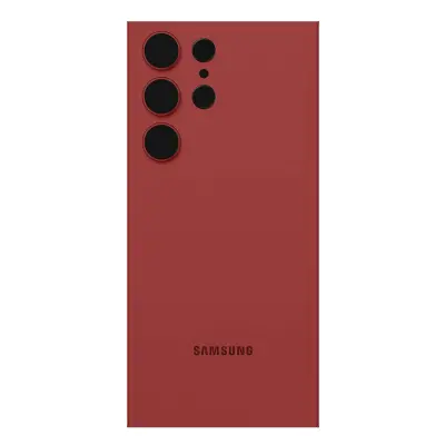 Zadnje steklo z vkljuceno leco, originalni Samsung Galaxy S23 Ultra - rdec