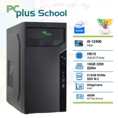 PCPLUS School i5-12400 16 512GB NVMe Windows 11 EDU namizni računalnik