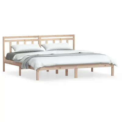 vidaXL Posteljni okvir 180x200 cm trden les