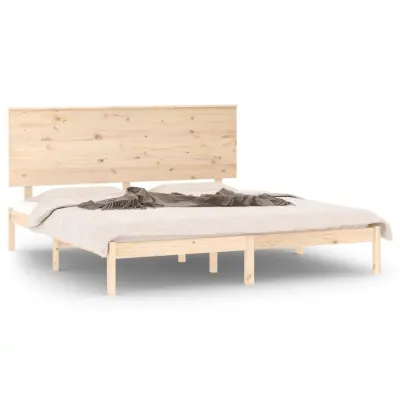 vidaXL Posteljni okvir trden les 150x200 cm