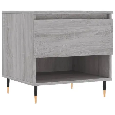 vidaXL Klubska mizica siva sonoma 50x46x50 cm inženirski les