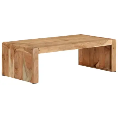 vidaXL Klubska mizica 110x55x35 cm trden akacijev les
