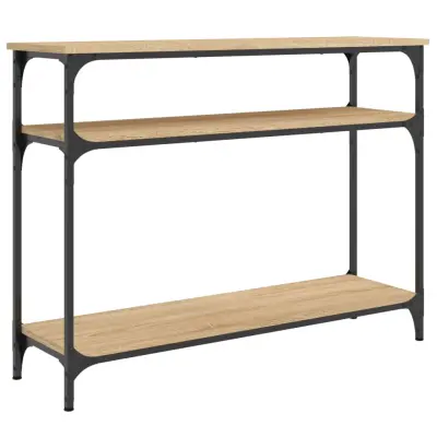 vidaXL Klubska mizica sonoma hrast 100x29x75 cm inženirski les