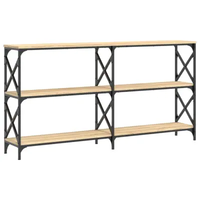 vidaXL Klubska mizica sonoma hrast 156x28x80,5 cm inženirski les