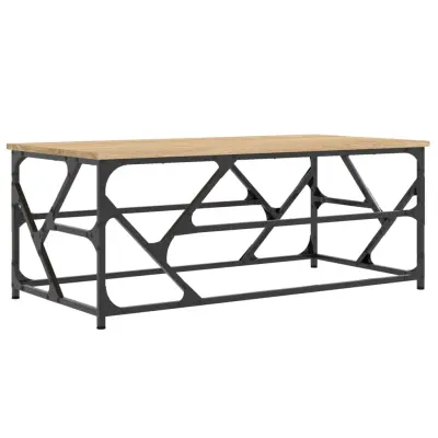 vidaXL Klubska mizica sonoma hrast 100x50x40 cm inženirski les