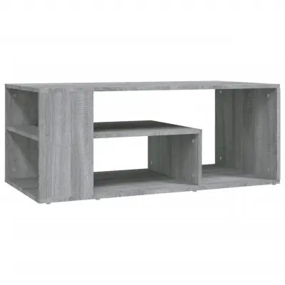vidaXL Klubska mizica siva sonoma 100x50x40 cm inženirski les