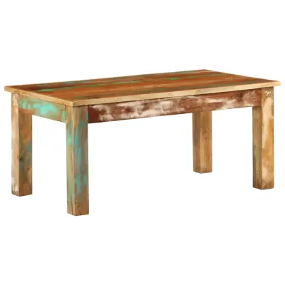 vidaXL Klubska mizica 100x55x45 cm trden predelan les