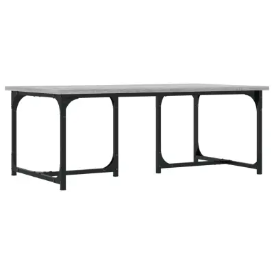 vidaXL Klubska mizica siva sonoma 90x50x35 cm inženirski les
