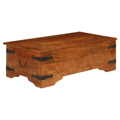 vidaXL Klubska mizica trden akacijev les medena 110x55x35 cm