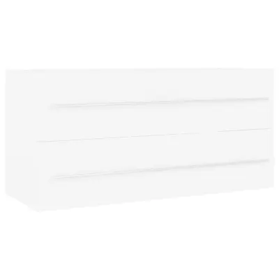 vidaXL Omarica za umivalnik bela 100x38,5x48 cm inženirski les