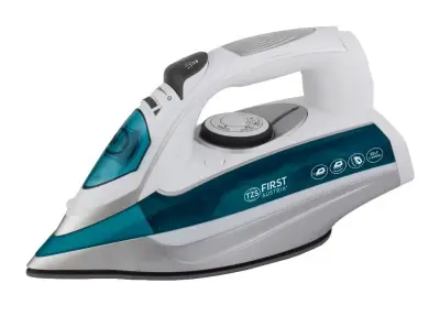 Likalnik parni FIRST s keramično ploščo 3100W, 450ml, belo-turkiz