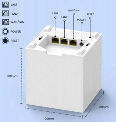 Router mesh TENDA MW12, 1pack, AC2100