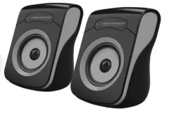 Zvočniki ESPERANZA FLAMENCO, USB, stereo, črno-sivi