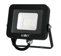 Reflektor LED KEMOT zelo tanek, 10W/900Lm, 4000K, IP65, črni