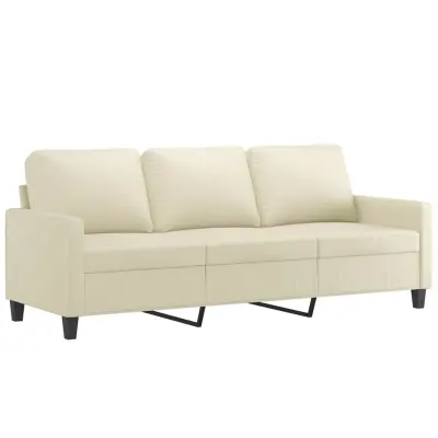 vidaXL Trosed krem 180 cm umetno usnje